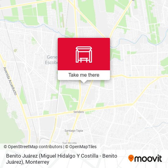 Mapa de Benito Juárez (Miguel Hidalgo Y Costilla - Benito Juárez)