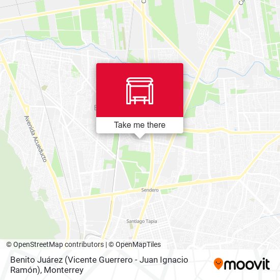 Mapa de Benito Juárez (Vicente Guerrero - Juan Ignacio Ramón)