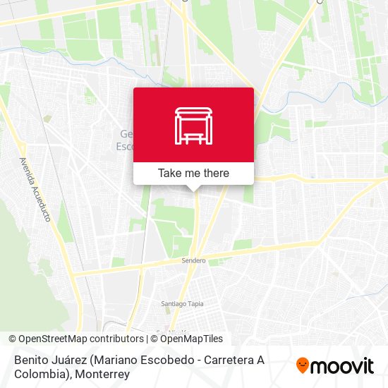Benito Juárez (Mariano Escobedo - Carretera A Colombia) map