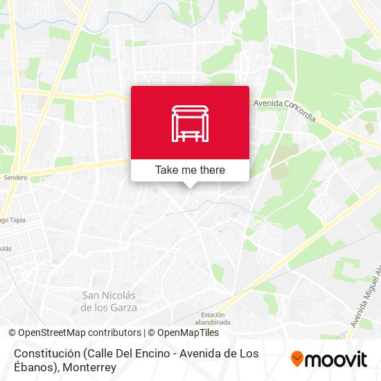 Mapa de Constitución (Calle Del Encino - Avenida de Los Ébanos)