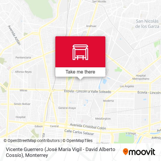 Vicente Guerrero (José María Vigil - David Alberto Cossío) map