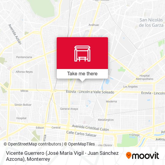 Vicente Guerrero (José María Vigil - Juan Sánchez Azcona) map