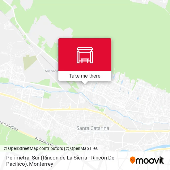 Mapa de Perimetral Sur (Rincón de La Sierra - Rincón Del Pacífico)