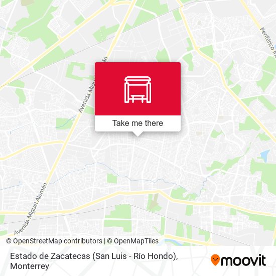 Estado de Zacatecas (San Luis - Río Hondo) map