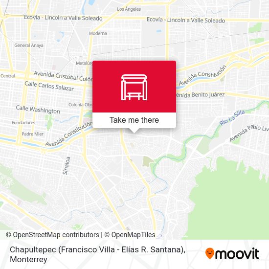 Chapultepec (Francisco Villa - Elías R. Santana) map
