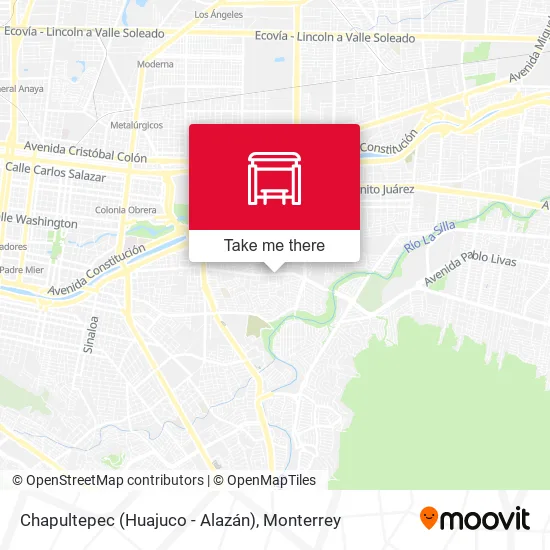 Chapultepec (Huajuco - Alazán) map