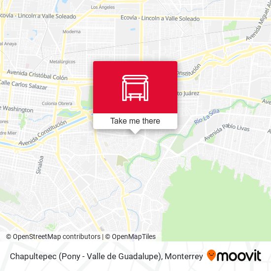 Mapa de Chapultepec (Pony - Valle de Guadalupe)
