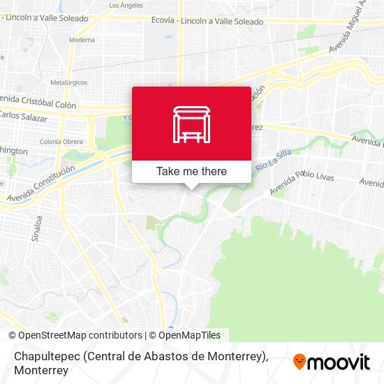 Mapa de Chapultepec (Central de Abastos de Monterrey)