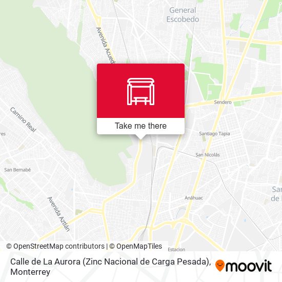 Calle de La Aurora (Zinc Nacional de Carga Pesada) map