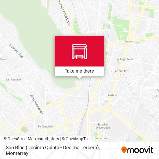 San Blas (Décima Quinta - Décima Tercera) map