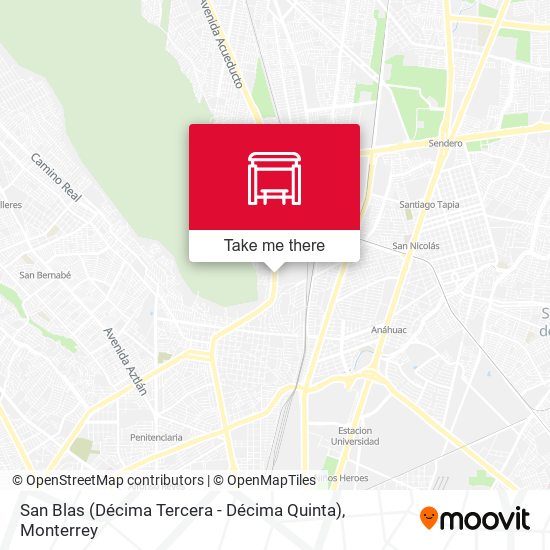 San Blas (Décima Tercera - Décima Quinta) map