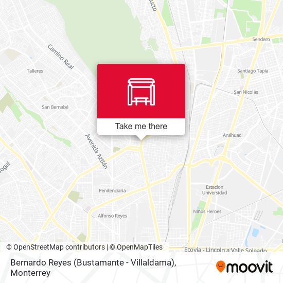 Mapa de Bernardo Reyes (Bustamante - Villaldama)