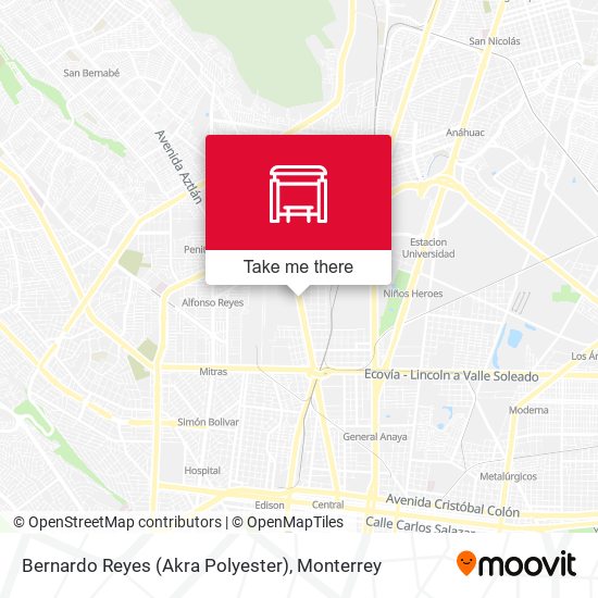 Bernardo Reyes (Akra Polyester) map