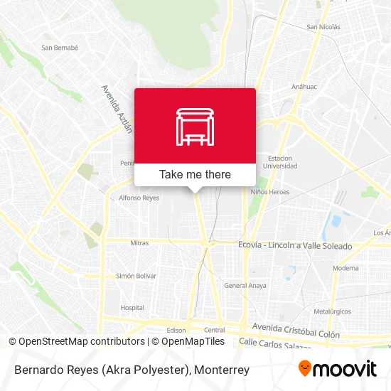 Mapa de Bernardo Reyes (Akra Polyester)