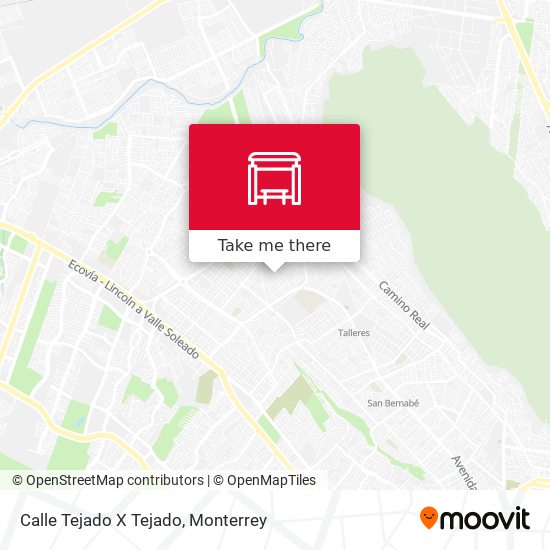 Mapa de Calle Tejado X Tejado