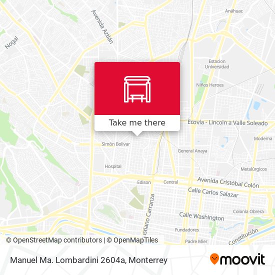 Manuel Ma. Lombardini 2604a map