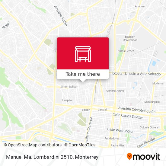 Mapa de Manuel Ma. Lombardini 2510