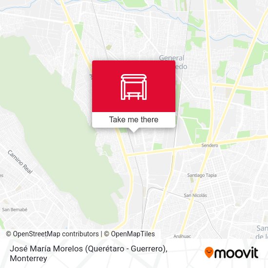 Mapa de José María Morelos (Querétaro - Guerrero)
