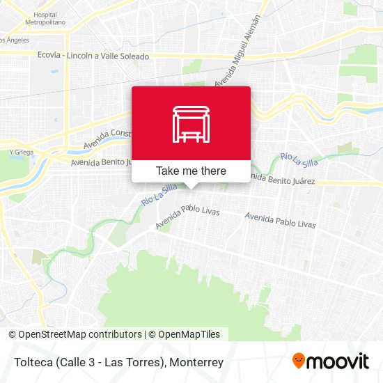 Mapa de Tolteca (Calle 3 - Las Torres)