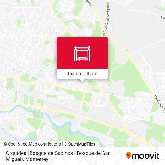 Orquídea (Bosque de Sabinos - Bosque de San Miguel) map