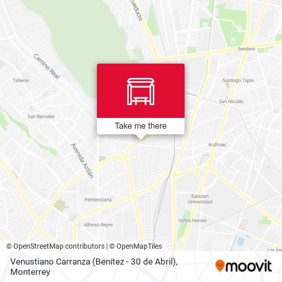 Mapa de Venustiano Carranza (Benítez - 30 de Abril)