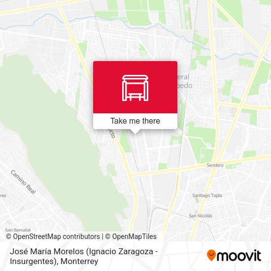 José María Morelos (Ignacio Zaragoza - Insurgentes) map
