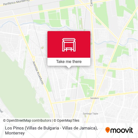 Mapa de Los Pinos (Villas de Bulgaria - Villas de Jamaica)