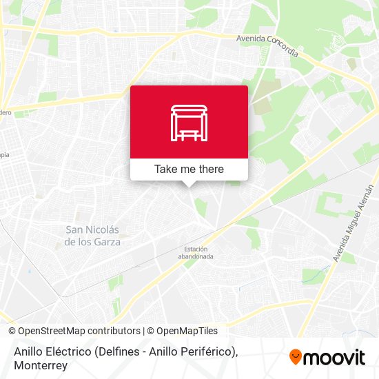 Anillo Eléctrico (Delfines - Anillo Periférico) map