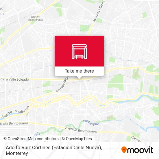 Mapa de Adolfo Ruíz Cortines (Estación Calle Nueva)