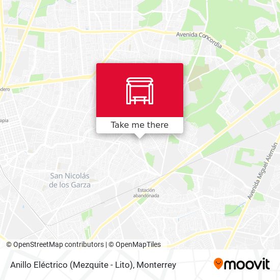 Anillo Eléctrico (Mezquite - Lito) map