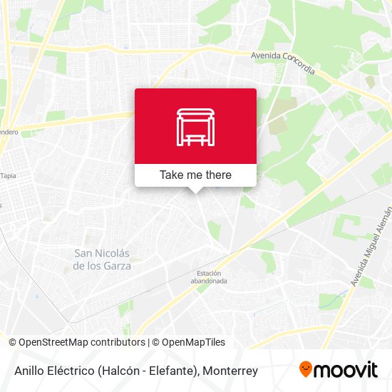 Anillo Eléctrico (Halcón - Elefante) map