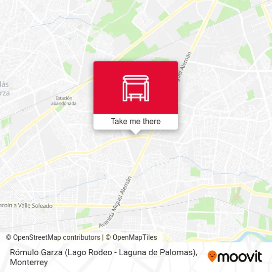Rómulo Garza (Lago Rodeo - Laguna de Palomas) map
