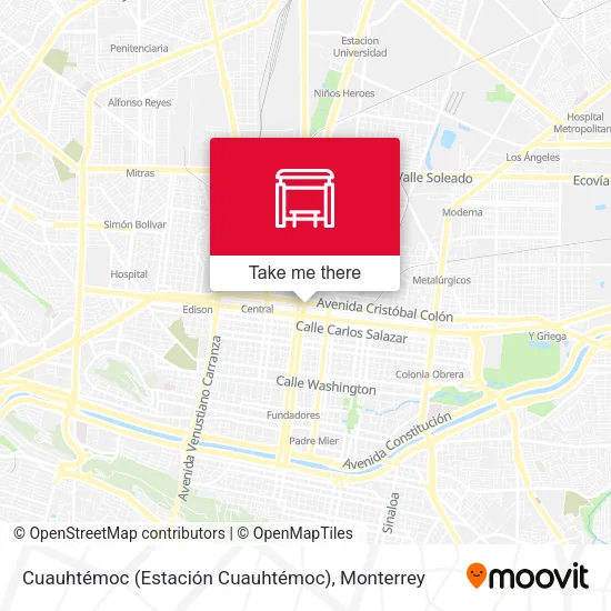 Cuauhtémoc (Estación Cuauhtémoc) map