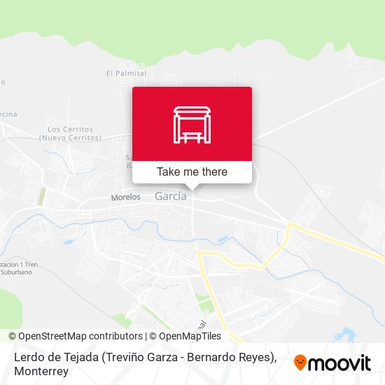 Mapa de Lerdo de Tejada (Treviño Garza - Bernardo Reyes)