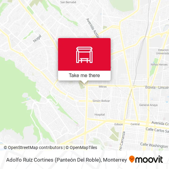 Adolfo Ruíz Cortines (Panteón Del Roble) map