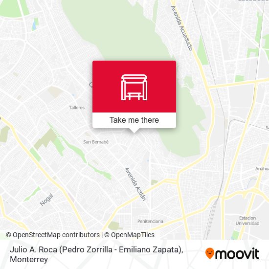 Mapa de Julio A. Roca (Pedro Zorrilla - Emiliano Zapata)