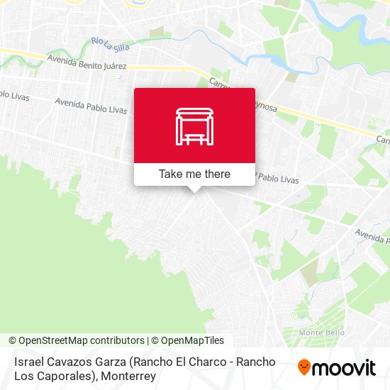 Mapa de Israel Cavazos Garza (Rancho El Charco - Rancho Los Caporales)