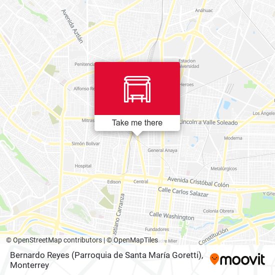 Mapa de Bernardo Reyes (Parroquia de Santa María Goretti)