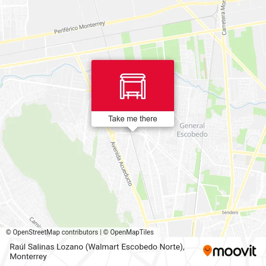Raúl Salinas Lozano (Walmart Escobedo Norte) map