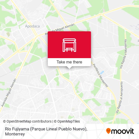 Mapa de Río Fujiyama (Parque Lineal Pueblo Nuevo)