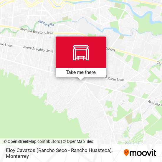 Eloy Cavazos (Rancho Seco - Rancho Huasteca) map