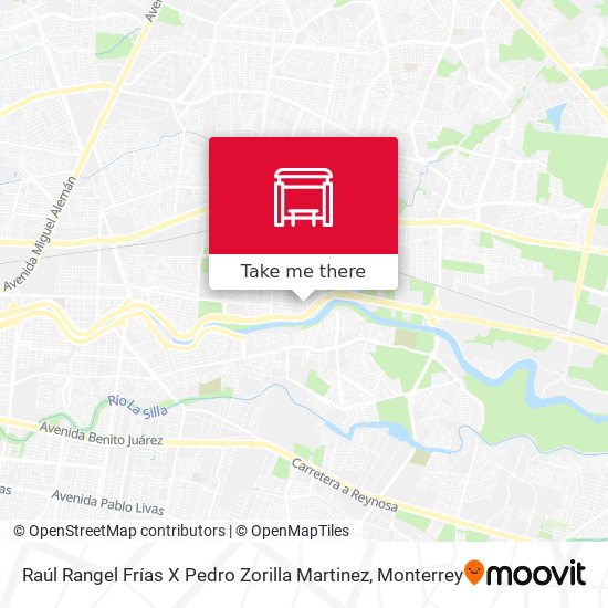 Raúl Rangel Frías X Pedro Zorilla Martinez map