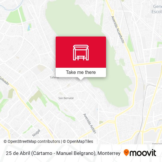 Mapa de 25 de Abril (Cártamo - Manuel Belgrano)