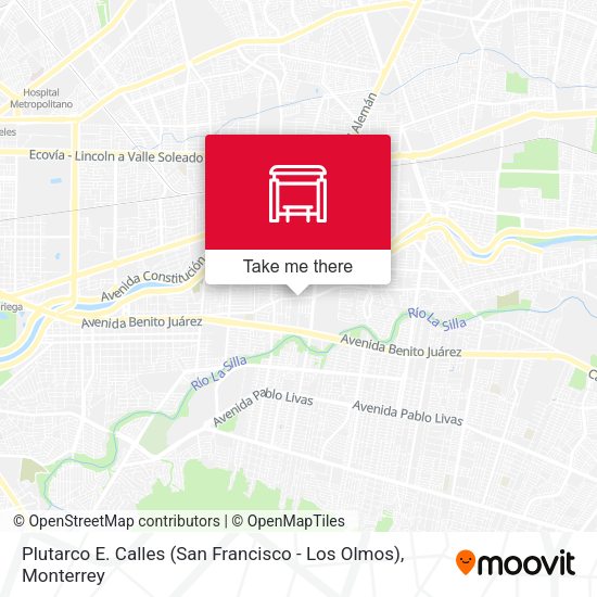 Mapa de Plutarco E. Calles (San Francisco - Los Olmos)