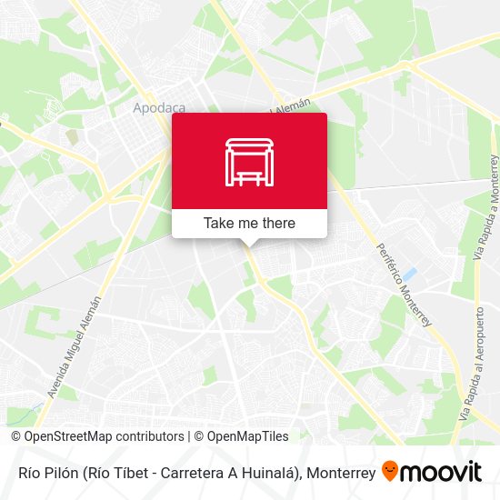 Río Pilón (Río Tíbet - Carretera A Huinalá) map