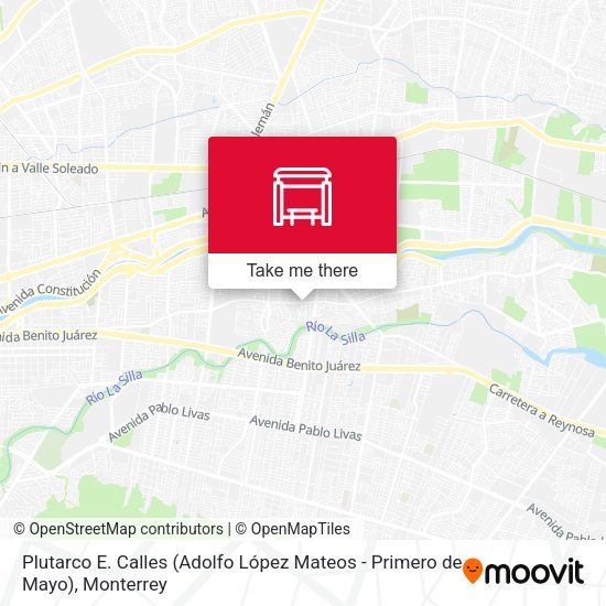 Plutarco E. Calles (Adolfo López Mateos - Primero de Mayo) map