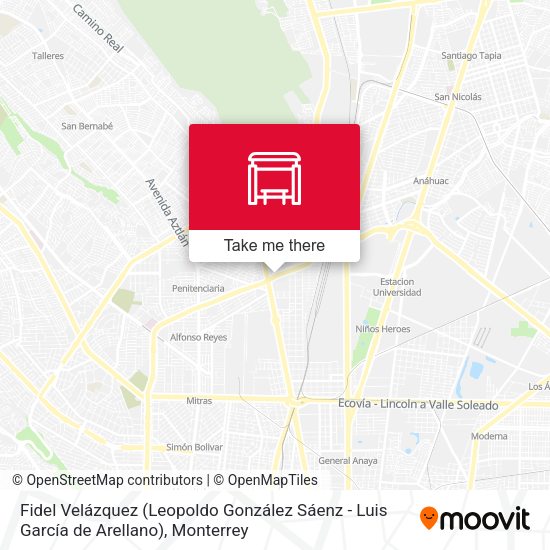 Fidel Velázquez (Leopoldo González Sáenz - Luis García de Arellano) map