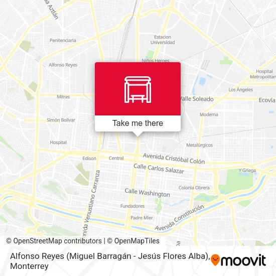 Mapa de Alfonso Reyes (Miguel Barragán - Jesús Flores Alba)