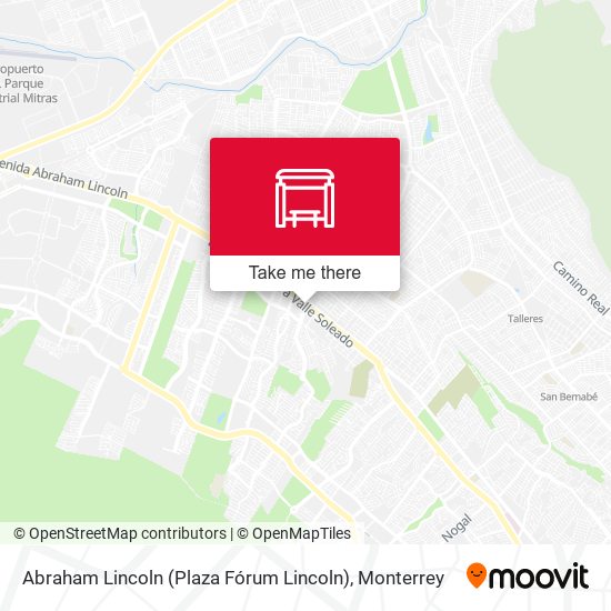 Mapa de Abraham Lincoln (Plaza Fórum Lincoln)