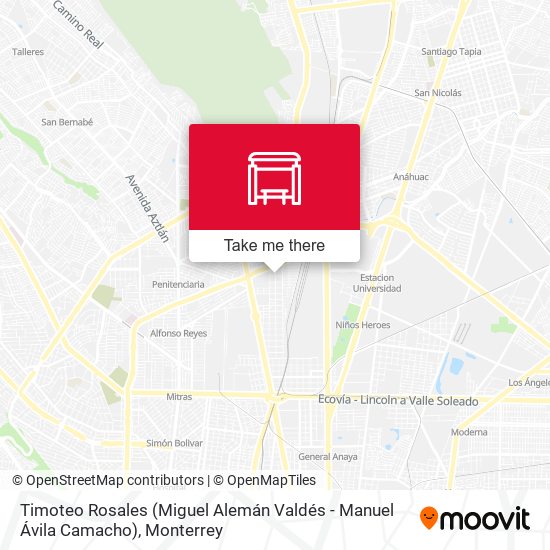 Timoteo Rosales (Miguel Alemán Valdés - Manuel Ávila Camacho) map